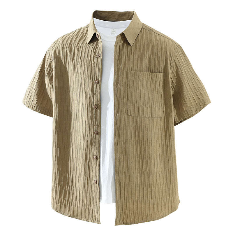 Men's Fashionable Casual Loose Short-Sleeve Shirt