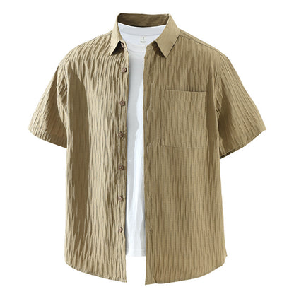 Men's Fashionable Casual Loose Short-Sleeve Shirt