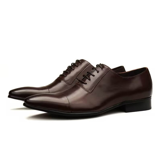 Lace-up Business Formal Shoes For Trendy Men
