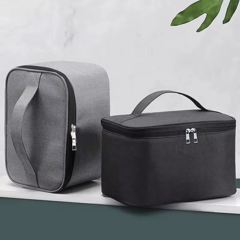 1Pc Business Trip Men'S Toiletry Bag Double Layer Large Capacity Cosmetic Bag Oxford Cloth Storage Bag Portable Handbag