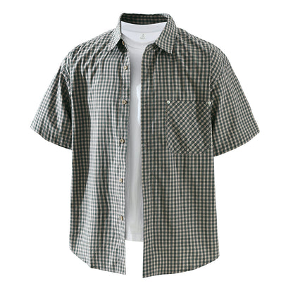 Men's Fashionable Casual Loose Short-Sleeve Shirt