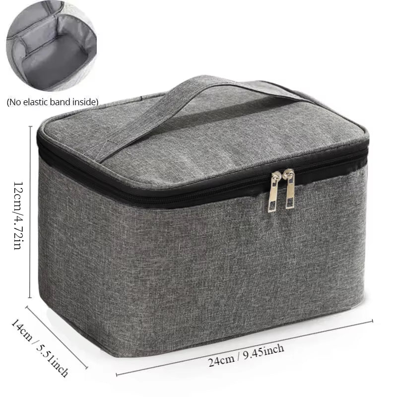 1Pc Business Trip Men'S Toiletry Bag Double Layer Large Capacity Cosmetic Bag Oxford Cloth Storage Bag Portable Handbag