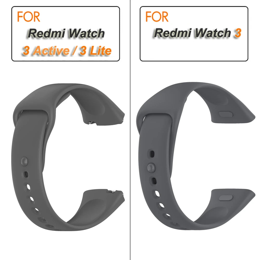 Silicone Strap for Redmi Watch 3/Active Watchbands Strap for  Redmi Watch 3 Active/Lite