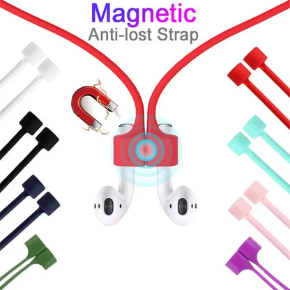 Soft Silicone anti Lost Magnetic Rope Earphones for Apple Airpods 2 1 3 Air Pods Pro Bluetooth Wireless Headphone Earbuds Strap
