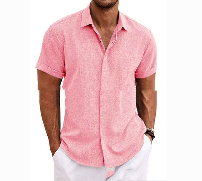 Beach Plus Size Men's Short-sleeve Shirt
