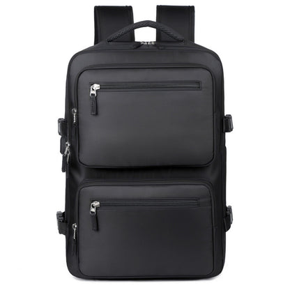 Mens Large-Capacity Business Backpack With Dry-Wet Separation Compartments