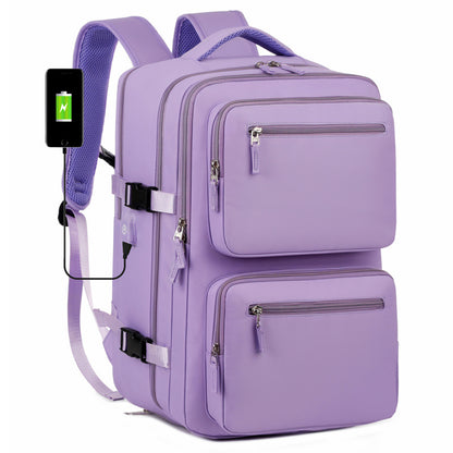 Mens Large-Capacity Business Backpack With Dry-Wet Separation Compartments