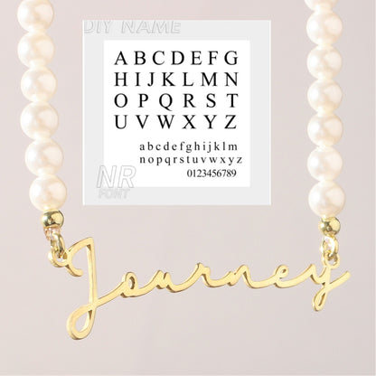 DIY Personalized English Name Design Titanium Steel Necklace