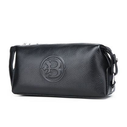 Stylish Cowhide Bag Waterproof Leather Mens Bag