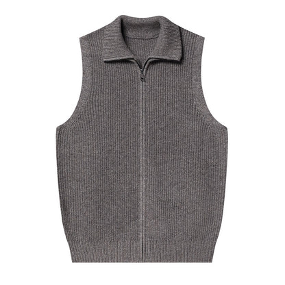 Men's AutumnWinter Zippered Casual Vest